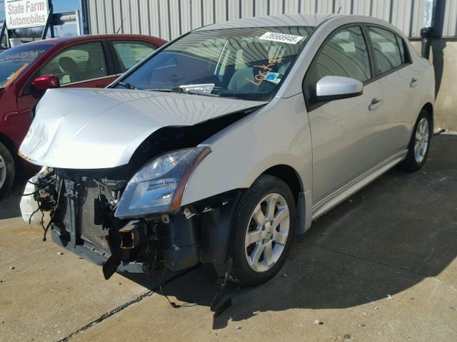 3N1AB6AP4CL618218 - 2012 NISSAN SENTRA 2.0 SILVER photo 2