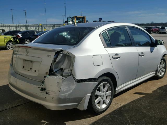 3N1AB6AP4CL618218 - 2012 NISSAN SENTRA 2.0 SILVER photo 4