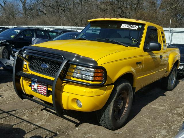 1FTZR15E21TA93708 - 2001 FORD RANGER SUP YELLOW photo 2