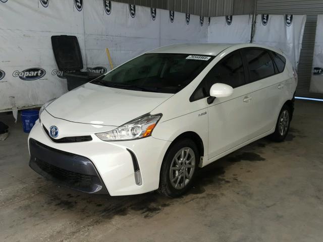 JTDZN3EU5FJ017238 - 2015 TOYOTA PRIUS V WHITE photo 2