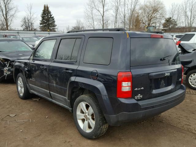 1J4NF1GB0BD101174 - 2011 JEEP PATRIOT SP BLUE photo 3