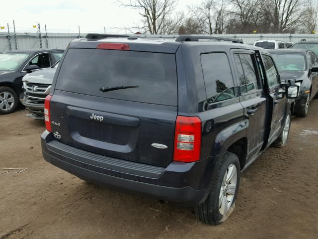 1J4NF1GB0BD101174 - 2011 JEEP PATRIOT SP BLUE photo 4