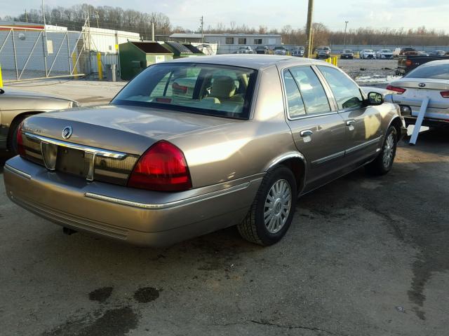 2MEFM75V66X606777 - 2006 MERCURY GRAND MARQ BEIGE photo 4