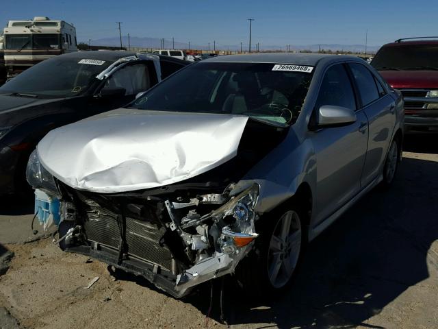 4T1BF1FK9DU281442 - 2013 TOYOTA CAMRY L SILVER photo 2