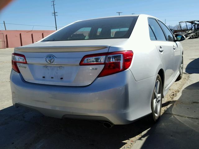 4T1BF1FK9DU281442 - 2013 TOYOTA CAMRY L SILVER photo 4