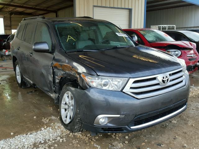 5TDZA3EHXBS013830 - 2011 TOYOTA HIGHLANDER GRAY photo 1