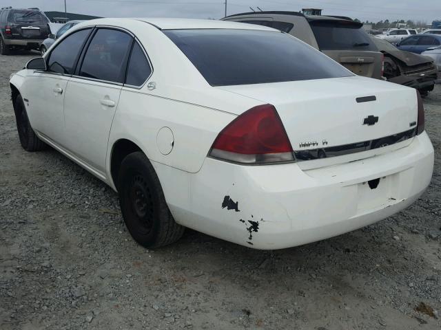 2G1WT55K489159039 - 2008 CHEVROLET IMPALA LT WHITE photo 3