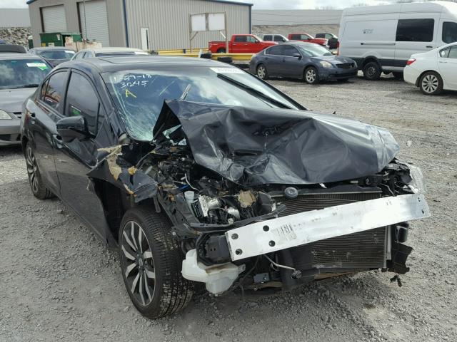 2HGFB2F94EH523645 - 2014 HONDA CIVIC EXL BLACK photo 1