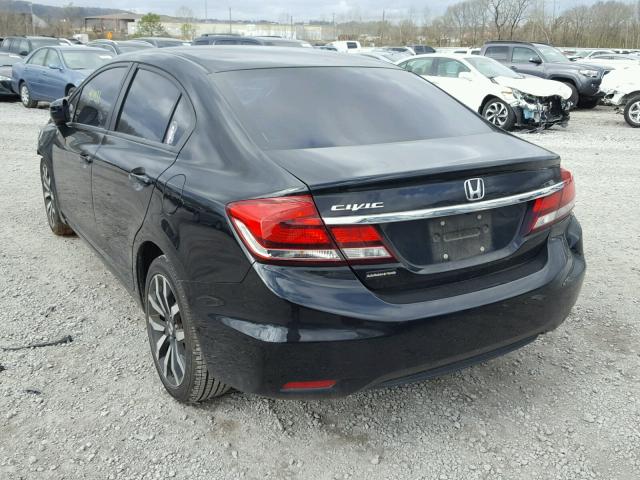 2HGFB2F94EH523645 - 2014 HONDA CIVIC EXL BLACK photo 3