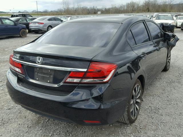 2HGFB2F94EH523645 - 2014 HONDA CIVIC EXL BLACK photo 4