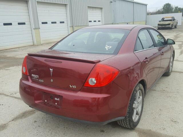 1G2ZG57N884195565 - 2008 PONTIAC G6 BASE RED photo 4