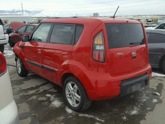 KNDJT2A29A7095142 - 2010 KIA SOUL + RED photo 3