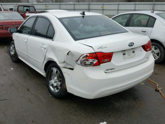 KNAGE228095359697 - 2009 KIA OPTIMA LX WHITE photo 3