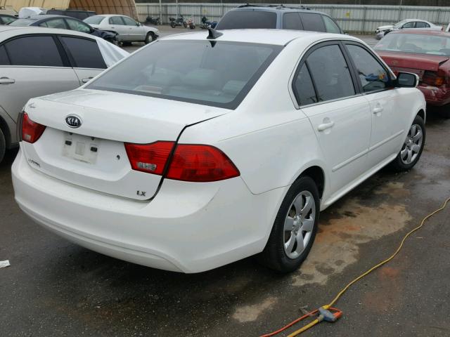 KNAGE228095359697 - 2009 KIA OPTIMA LX WHITE photo 4