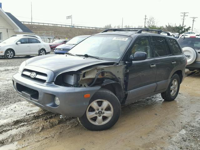 KM8SC73E15U867757 - 2005 HYUNDAI SANTA FE G BLACK photo 2