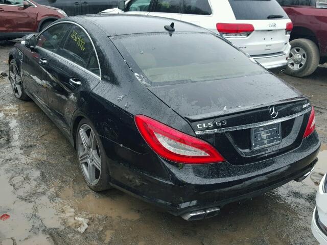 WDDLJ7EB0DA074487 - 2013 MERCEDES-BENZ CLS 63 AMG BLACK photo 3