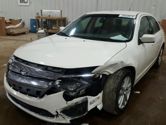 3FAHP0CG6CR306735 - 2012 FORD FUSION SEL WHITE photo 2