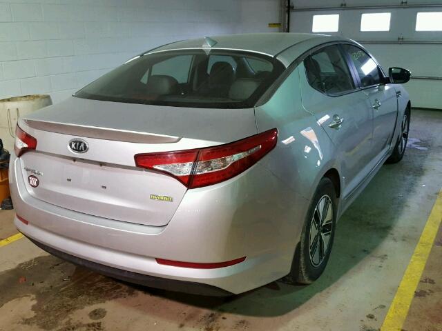 KNAGM4AD0C5009314 - 2012 KIA OPTIMA HYB SILVER photo 4