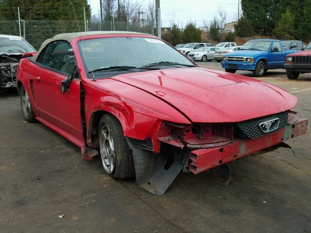 1FAFP446X4F215048 - 2004 FORD MUSTANG RED photo 1