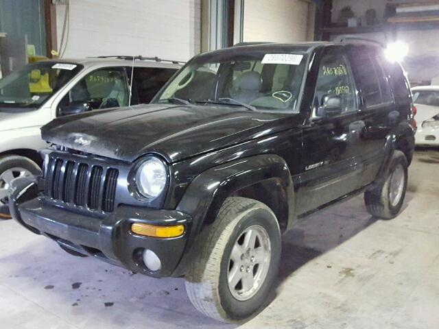 1J4GL58K72W264559 - 2002 JEEP LIBERTY LI BLACK photo 2