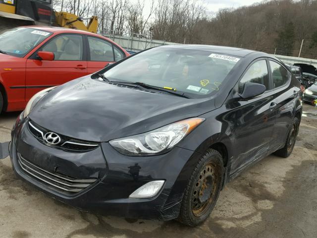 5NPDH4AE5BH038244 - 2011 HYUNDAI ELANTRA GL BLACK photo 2