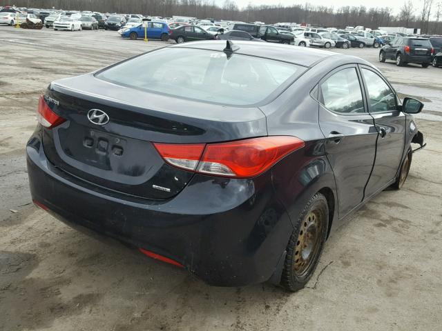 5NPDH4AE5BH038244 - 2011 HYUNDAI ELANTRA GL BLACK photo 4