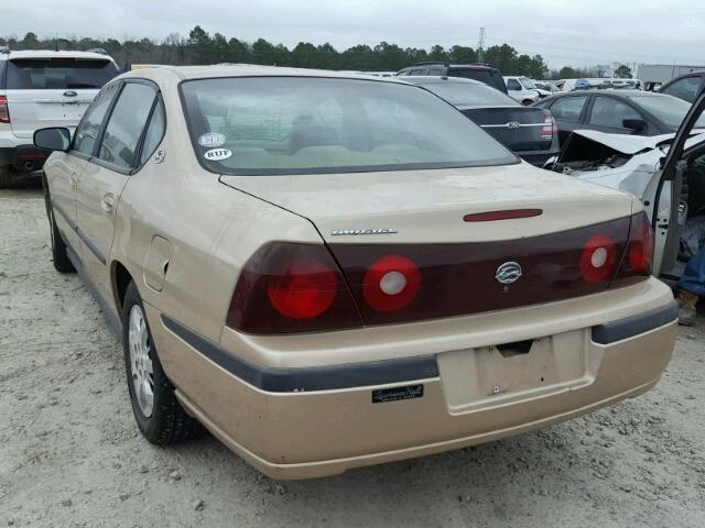 2G1WF55E8Y9270131 - 2000 CHEVROLET IMPALA GOLD photo 3