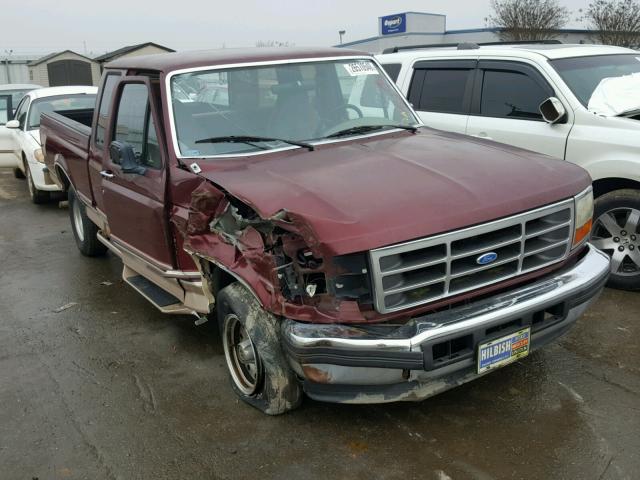 1FTEX15N4TKA50193 - 1996 FORD F150 BURGUNDY photo 1