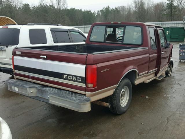 1FTEX15N4TKA50193 - 1996 FORD F150 BURGUNDY photo 4