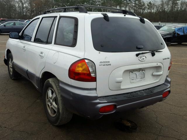 KM8SB12B14U630661 - 2004 HYUNDAI SANTA FE G WHITE photo 3