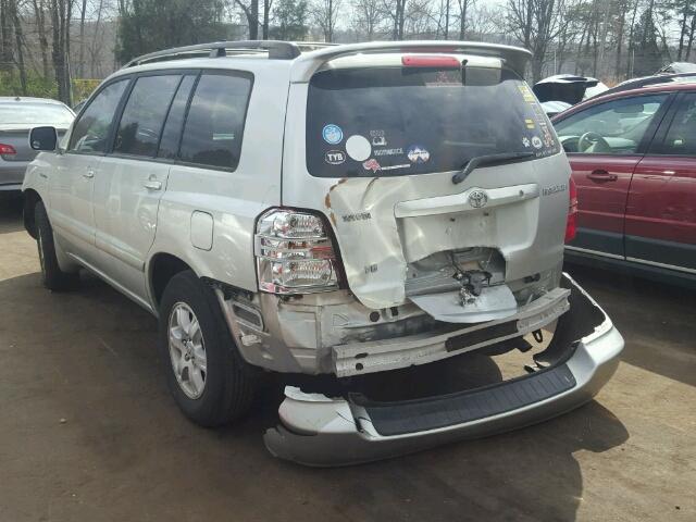 JTEGF21A230095760 - 2003 TOYOTA HIGHLANDER SILVER photo 9