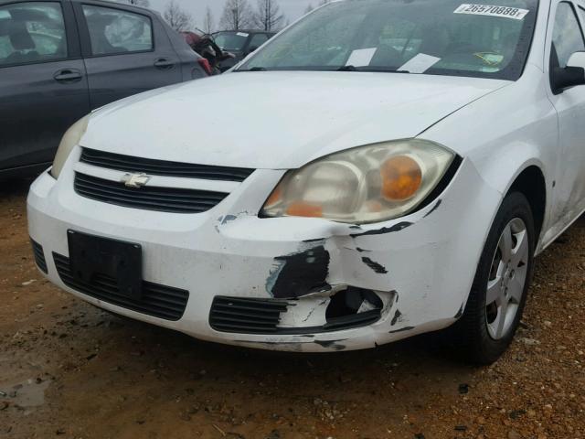 1G1AL55F277347409 - 2007 CHEVROLET COBALT LT WHITE photo 9