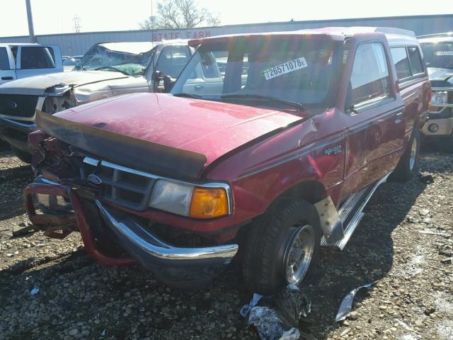 1FTCR14X2RPB59882 - 1994 FORD RANGER SUP RED photo 2