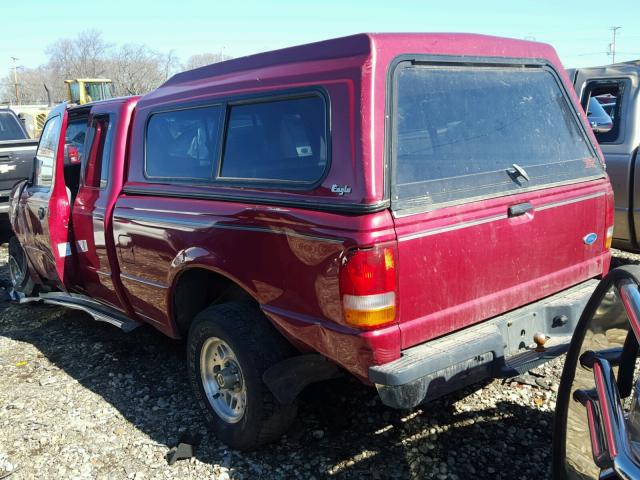 1FTCR14X2RPB59882 - 1994 FORD RANGER SUP RED photo 3