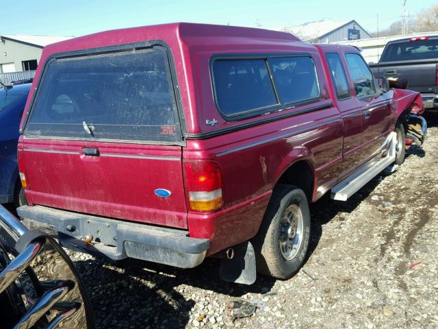 1FTCR14X2RPB59882 - 1994 FORD RANGER SUP RED photo 4