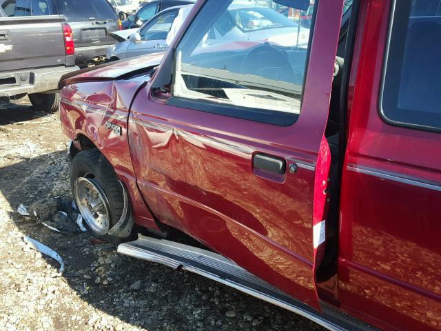 1FTCR14X2RPB59882 - 1994 FORD RANGER SUP RED photo 9