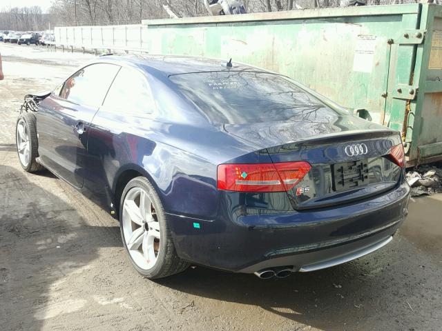 WAUVVAFR6BA005085 - 2011 AUDI S5 PRESTIG BLUE photo 3