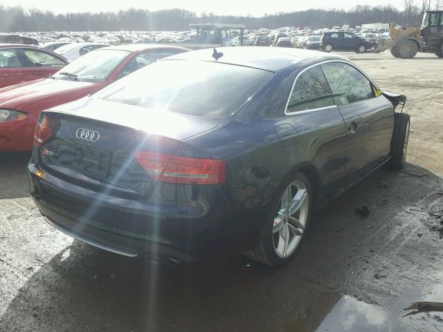 WAUVVAFR6BA005085 - 2011 AUDI S5 PRESTIG BLUE photo 4