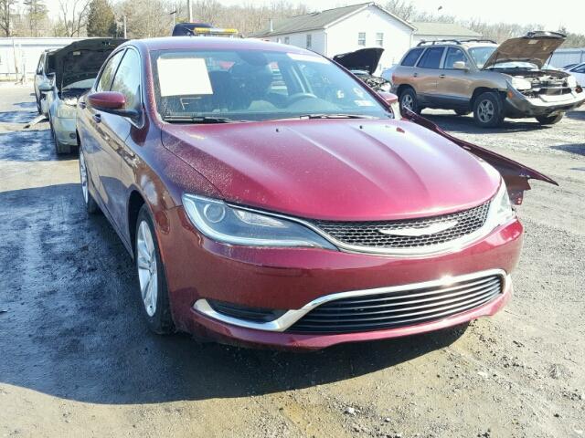 1C3CCCAB1GN117271 - 2016 CHRYSLER 200 LIMITE RED photo 1