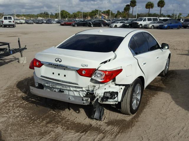 JN1EV7AP9HM744053 - 2017 INFINITI Q50 PREMIU WHITE photo 4