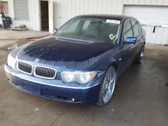 WBAGN63473DR18792 - 2003 BMW 745 LI BLUE photo 2