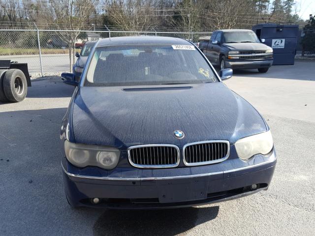 WBAGN63473DR18792 - 2003 BMW 745 LI BLUE photo 9