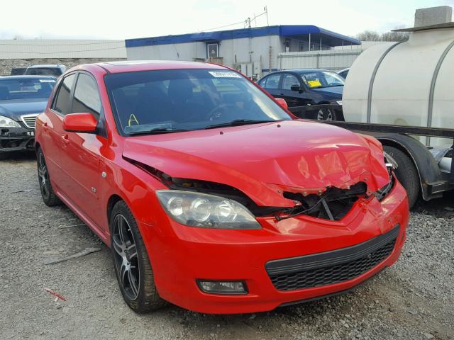 JM1BK343681832716 - 2008 MAZDA 3 HATCHBAC RED photo 1