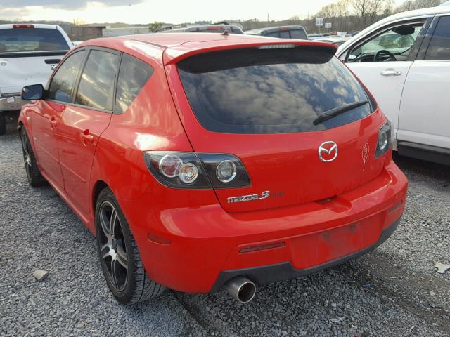 JM1BK343681832716 - 2008 MAZDA 3 HATCHBAC RED photo 3