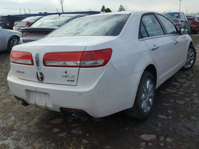 3LNHL2JC9BR774096 - 2011 LINCOLN MKZ WHITE photo 4