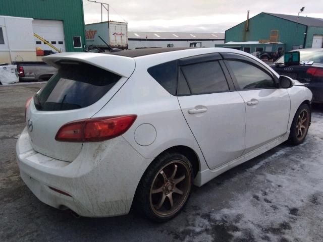 JM1BL1H31A1312568 - 2010 MAZDA SPEED 3 WHITE photo 4
