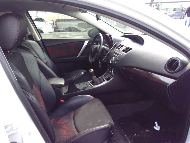 JM1BL1H31A1312568 - 2010 MAZDA SPEED 3 WHITE photo 5