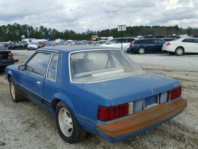 9F02T302019 - 1979 FORD MUSTANG BLUE photo 3