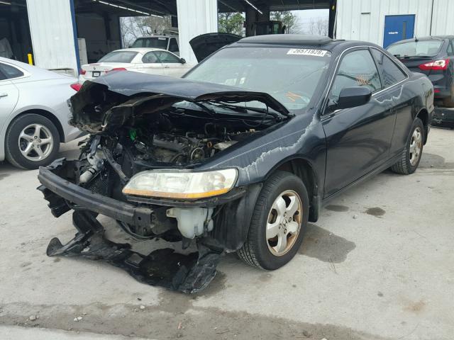 1HGCG32532A001242 - 2002 HONDA ACCORD EX BLACK photo 2