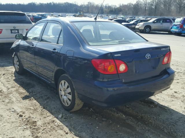 2T1BR32E84C300809 - 2004 TOYOTA COROLLA CE BLUE photo 3